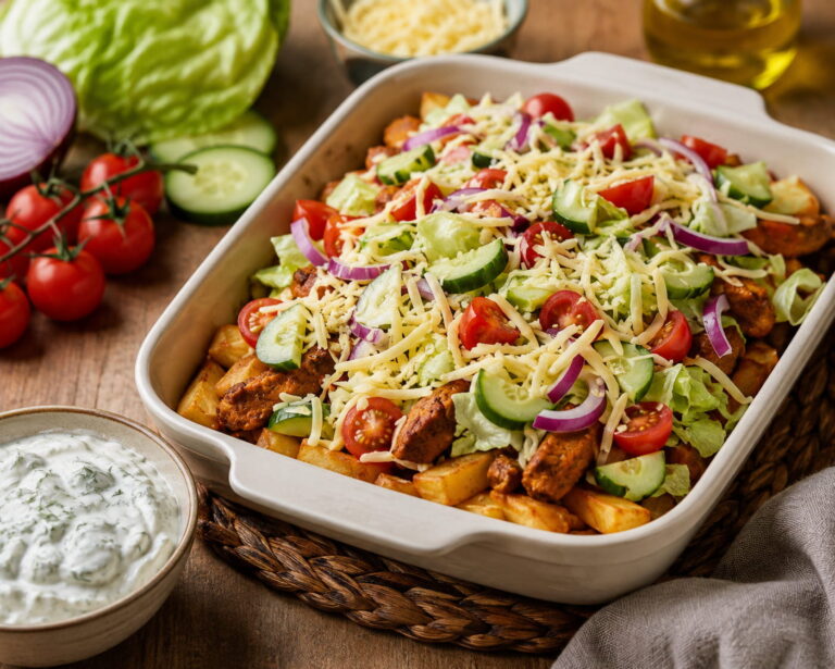 Gezonde kapsalon met kip