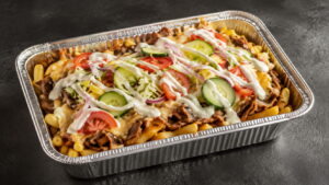 traditionele kapsalon met veel calorieën